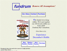Tablet Screenshot of fundrummyconundrum.com